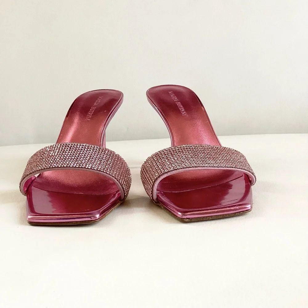 Magda Butrym Elegant Pink Heeled Mules NWOB SZ 6/36 - Picture 14 of 14